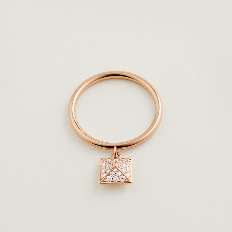 リング 《エルメス・クルー・ドゥ・H》 1タッセル ダイヤ PG | Hermès